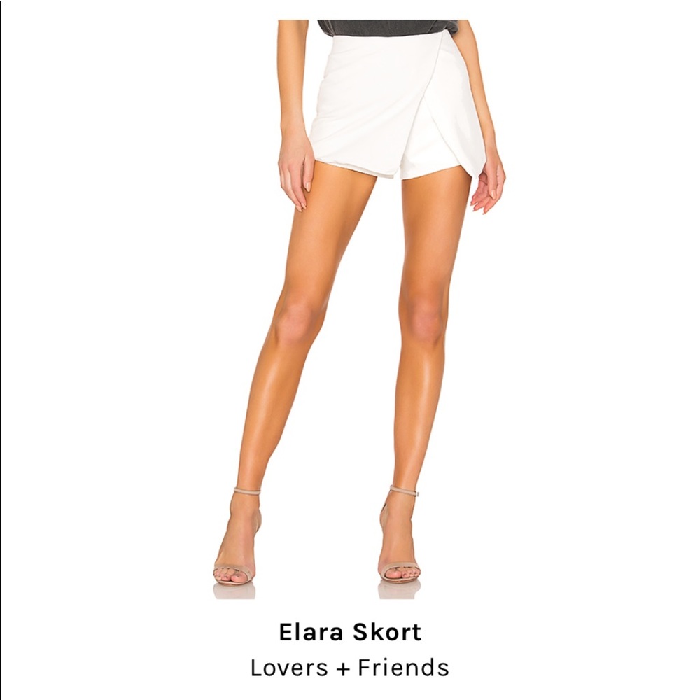 Lovers + Friends Cream Skort